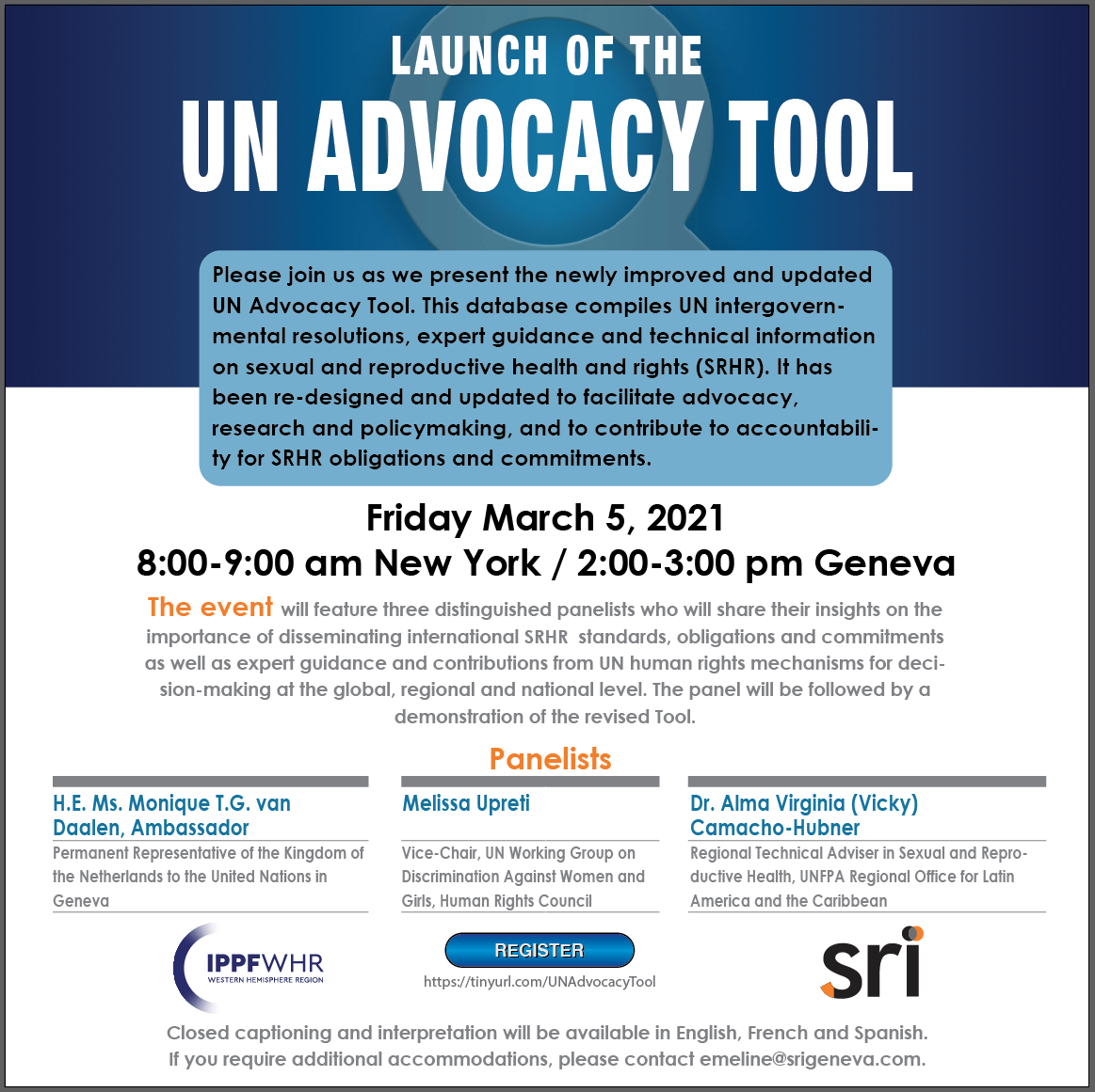 UN Advocacy Tool invitation