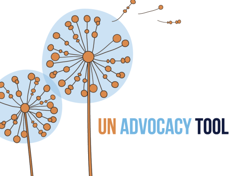 image of dandelions with text UN Advocacy tool