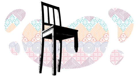 The broken chair at the HRC