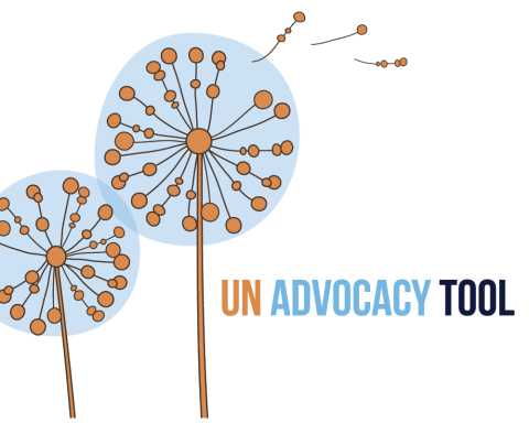 image of dandelions with text UN Advocacy tool